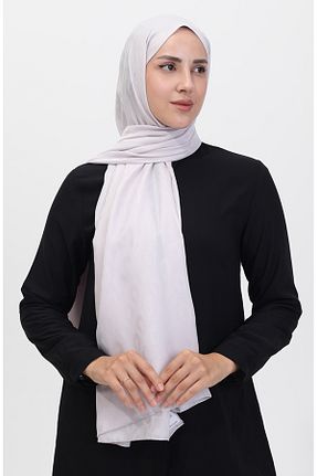 روسری طوسی پلی استر sefamerve - کد 847287215