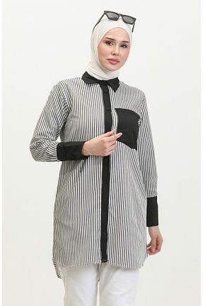 تونیک حجاب مشکی زنانه ویسکون sefamerve - کد 834609517