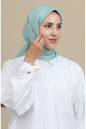 روسری سبز پلی استر sefamerve - کد 850462909