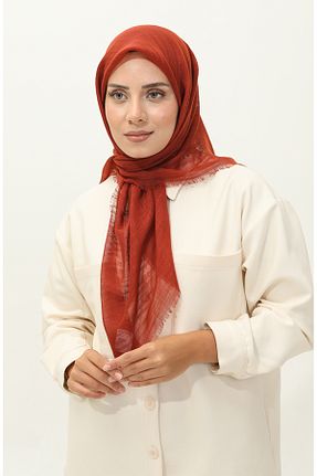 روسری نارنجی پلی استر sefamerve - کد 837976162