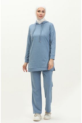 شلوار کرمگن آبی زنانه رگولار sefamerve - کد 836140470