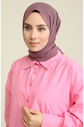 روسری صورتی پنبه پلی استر sefamerve - کد 848428262