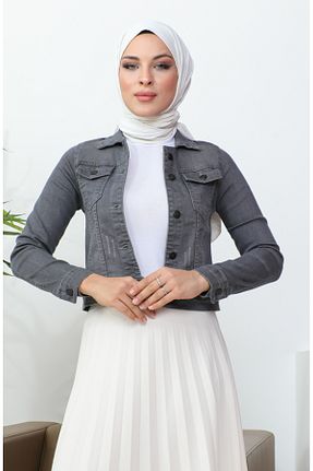 کت طوسی زنانه رگولار sefamerve - کد 834610757