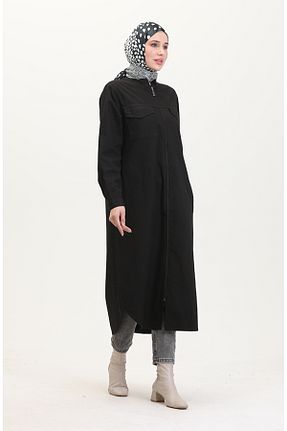 تونیک حجاب مشکی زنانه پنبه ای sefamerve - کد 834612091
