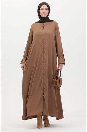 کلاه و ابایا قهوه ای زنانه بافتنی sefamerve - کد 860814370