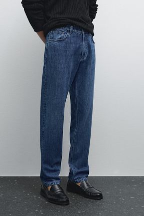 شلوار جین آبی مردانه پنبه ای Massimo Dutti - کد 922374379