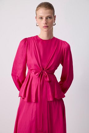 ست بالاتنه و پائین تنه حجاب صورتی زنانه نیمه فیت Touche Prive - کد 930384509
