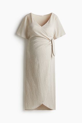 لباس بارداری بژ زنانه پنبه ای H&M - کد 930459737
