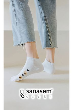 جوراب رنگی زنانه پنبه ای SANASEM - کد 893436098