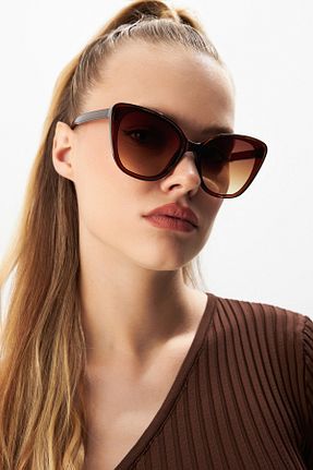 عینک آفتابی قهوه ای زنانه 55 Aqua Di Polo 1987 - کد 111216439