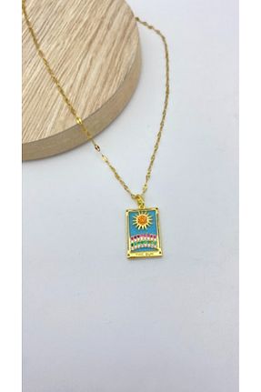 گردنبند استیل ( فولاد ) زرد زنانه استیل (فولاد) Ervalina - کد 930423403