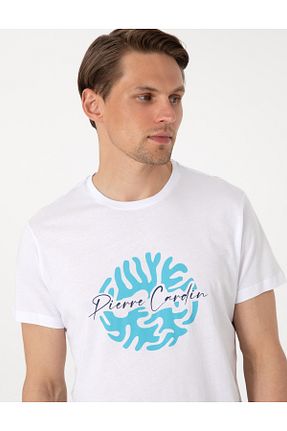 ست لباس راحتی سفید مردانه چاپی Pierre Cardin - کد 930451001