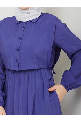 لباس حجاب بنفش زنانه اسلیم Moda Krash - کد 930444548