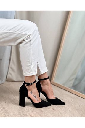 کفش پاشنه بلند کلاسیک مشکی زنانه چرم مصنوعی Shoes - کد 930461560
