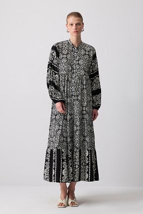 لباس حجاب زرشکی زنانه اورسایز Touche Prive - کد 930460691