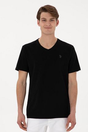 تیشرت اسپرت مشکی مردانه رگولار U.S. Polo Assn. - کد 930426207