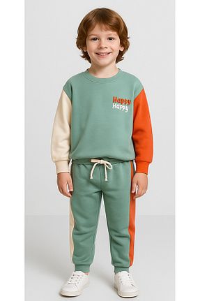 ست بالاتنه و پائین تنه سبز بچه گانه بافت Soft kids - کد 930527949