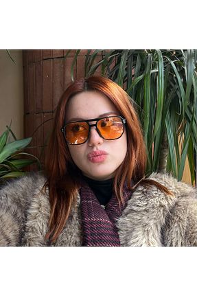 عینک آفتابی نارنجی زنانه 55 NOYZZ - کد 906241218
