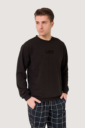 سوئیشرت مشکی مردانه ساده Fila - کد 930474503