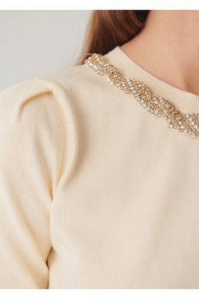 بلوز زرد زنانه رگولار Exquise - کد 926360778