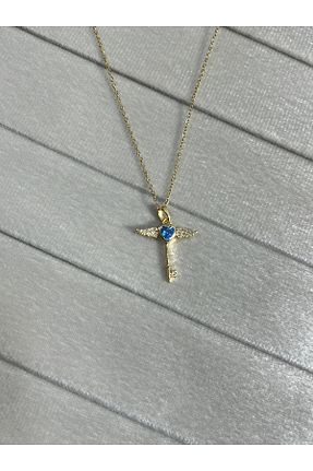 گردنبند استیل ( فولاد ) زرد زنانه استیل ضد زنگ JANRA WORLD - کد 930477395