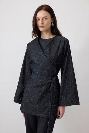 ست بالاتنه و پائین تنه حجاب مشکی زنانه نیمه فیت Touche Prive - کد 930461638