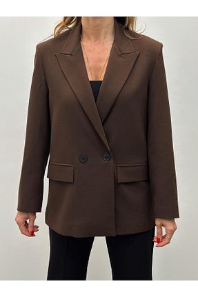 کت قهوه ای زنانه Blazer MALDİA SHOP - کد 469519048