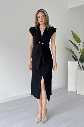 لباس مشکی زنانه بافتنی Aventien - کد 930462525