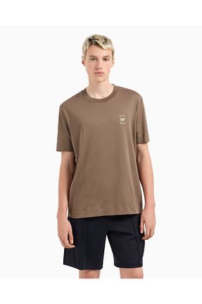 تیشرت بژ مردانه رگولار Emporio Armani - کد 930495928