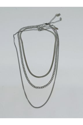 گردنبند استیل ( فولاد ) متالیک زنانه استیل (فولاد) mama india alaçatı - کد 930492128
