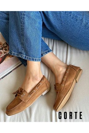 کفش لوفر قهوه ای زنانه جیر Zuum - کد 930503892