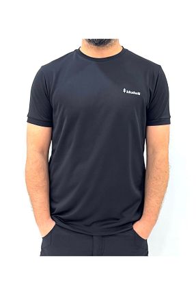 تیشرت اسپرت مشکی مردانه Fitted Mudwill - کد 930490695