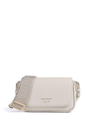 کیف دوشی سفید زنانه چرم مصنوعی Emporio Armani - کد 930495855