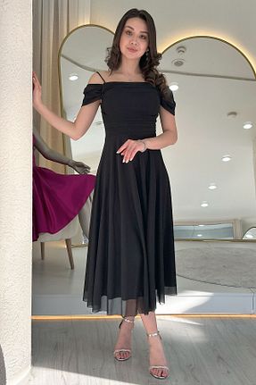 لباس مجلسی و فارغ التحصیلی مشکی زنانه بافتنی the ZKS - کد 930542752