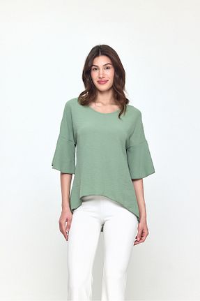 بلوز سبز زنانه ساده Laranor - کد 930537605