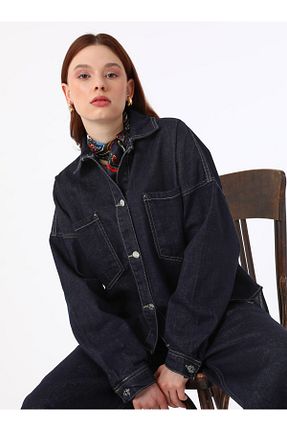 کت حجاب سرمه ای زنانه رگولار Refka - کد 930528603