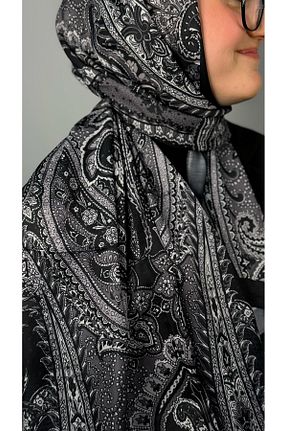 شال طوسی زنانه پنبه ای Twentytwo scarf - کد 930551203