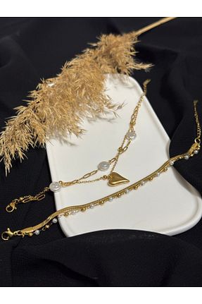 دستبند استیل (فولاد) زرد استیل (فولاد) İMRE - کد 930551244