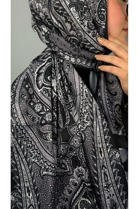 شال طوسی زنانه پنبه ای Twentytwo scarf - کد 930551203
