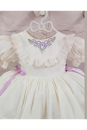 لباس سفید بچه گانه بافتنی Hly Karol Tasarım - کد 469943371