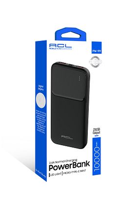 پاور بانک مشکی 7900 - 11500 ACL - کد 929417209