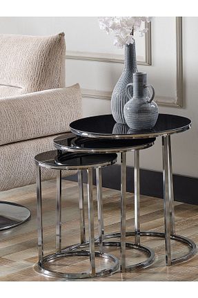 میز جلو مبلی مشکی فلزی SEDAŞ LIVING UNITS - کد 792420774