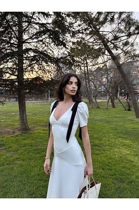 لباس سفید زنانه بافتنی MEECY - کد 930633563