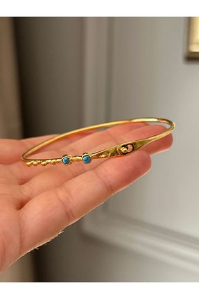 دستبند نقره زرد زنانه 925 عیار emy by emel luxury silver jewelry - کد 897952031