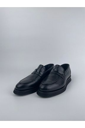 کفش کلاسیک مشکی مردانه پاشنه کوتاه (1 - 4 سانتی متر) SERKAN SEVİNÇ - کد 930620008