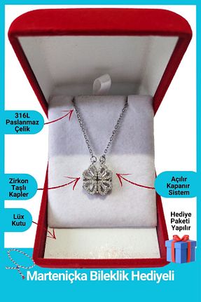 گردنبند استیل ( فولاد ) زنانه استیل ضد زنگ SeyCey.co - کد 805512509