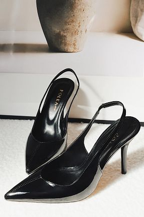 کفش مجلسی مشکی زنانه پاشنه نازک POLKA STORE - کد 930656402