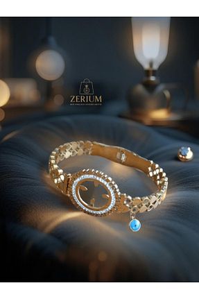 دستبند استیل (فولاد) متالیک زنانه استیل (فولاد) ZERİUM - کد 930780229