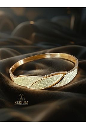 دستبند استیل (فولاد) زرد زنانه استیل (فولاد) ZERİUM - کد 930780692