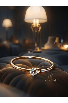 دستبند استیل (فولاد) طلائی زنانه استیل (فولاد) ZERİUM - کد 930783668